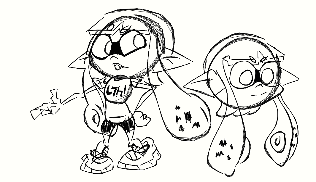 Inkling Girl Doodles!