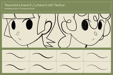 Texured Lineart Brushes (MediBang and Firealpaca)