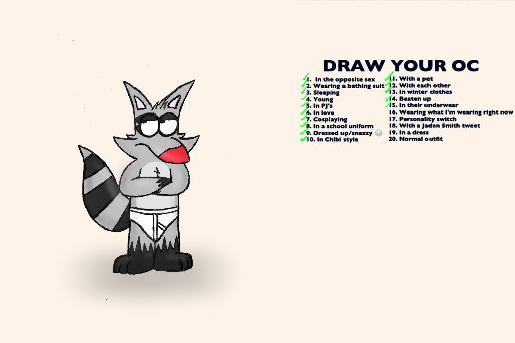 Draw Your Original Character (15/20) by RonRaccoon on DeviantArt