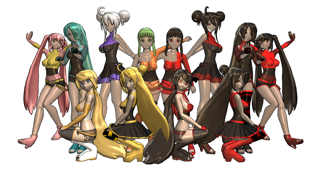 MMD Casual Models DL by CelestCSilvari on DeviantArt