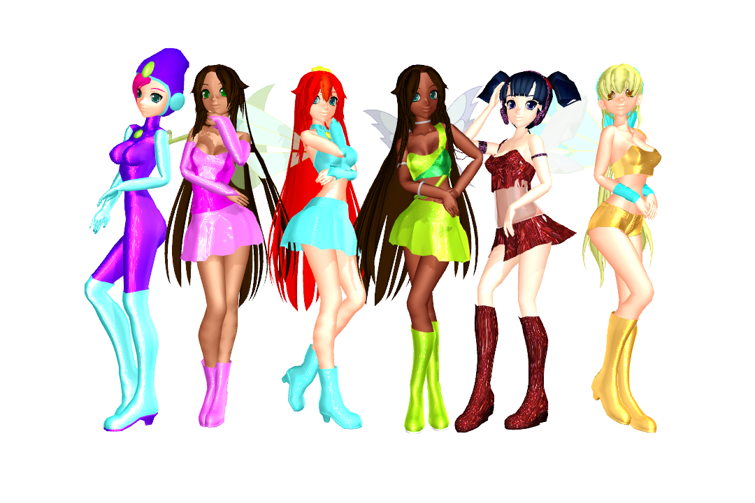 MMD Updated Winx Club Girls DL