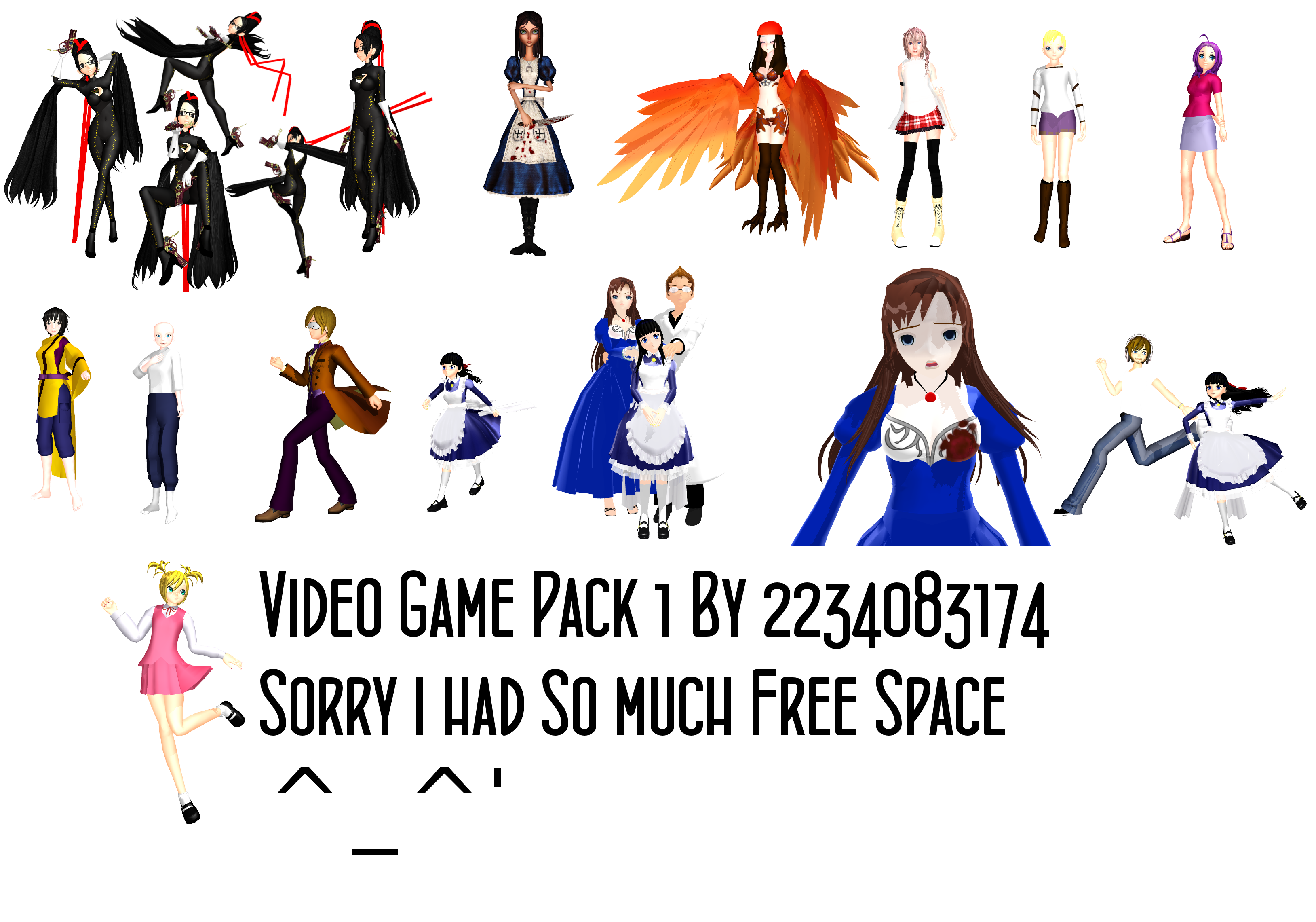 MMD Game Pose Pack 1