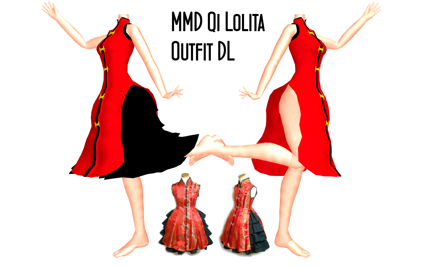 MMD Qi Lolita Outfit DL by CelestCSilvari on DeviantArt