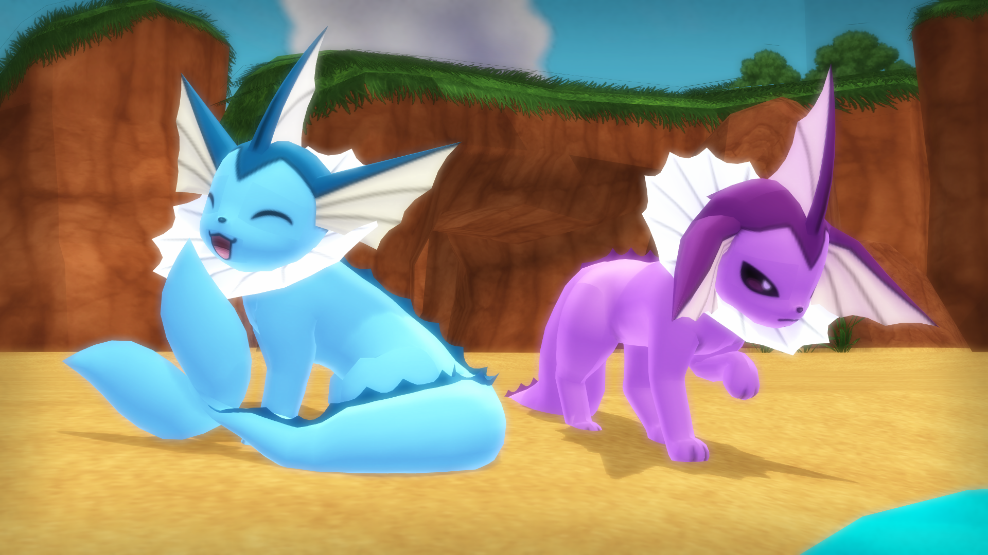 MMD PK Vaporeon DL by CelestCSilvari on DeviantArt