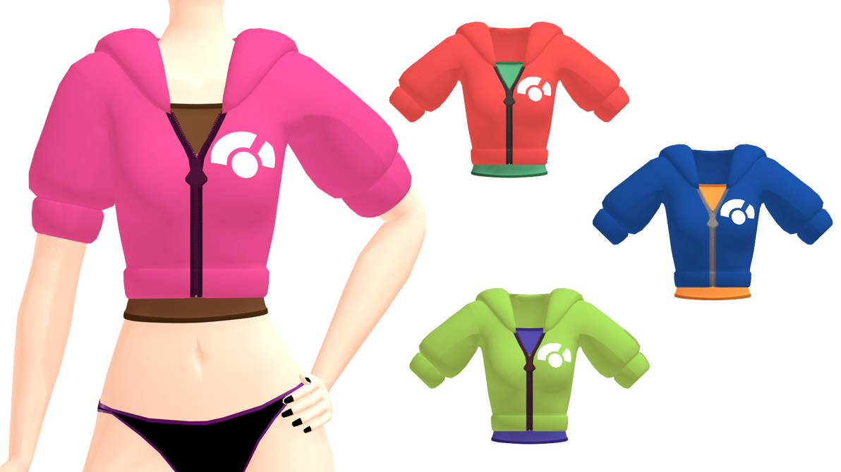 Mmd Pokemon Xy Short Parka Jacket Dl By 2234083174 On Deviantart