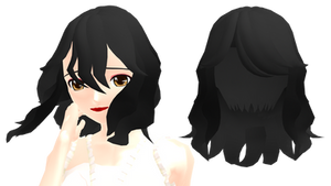 MMD Short Wavy Hair DL