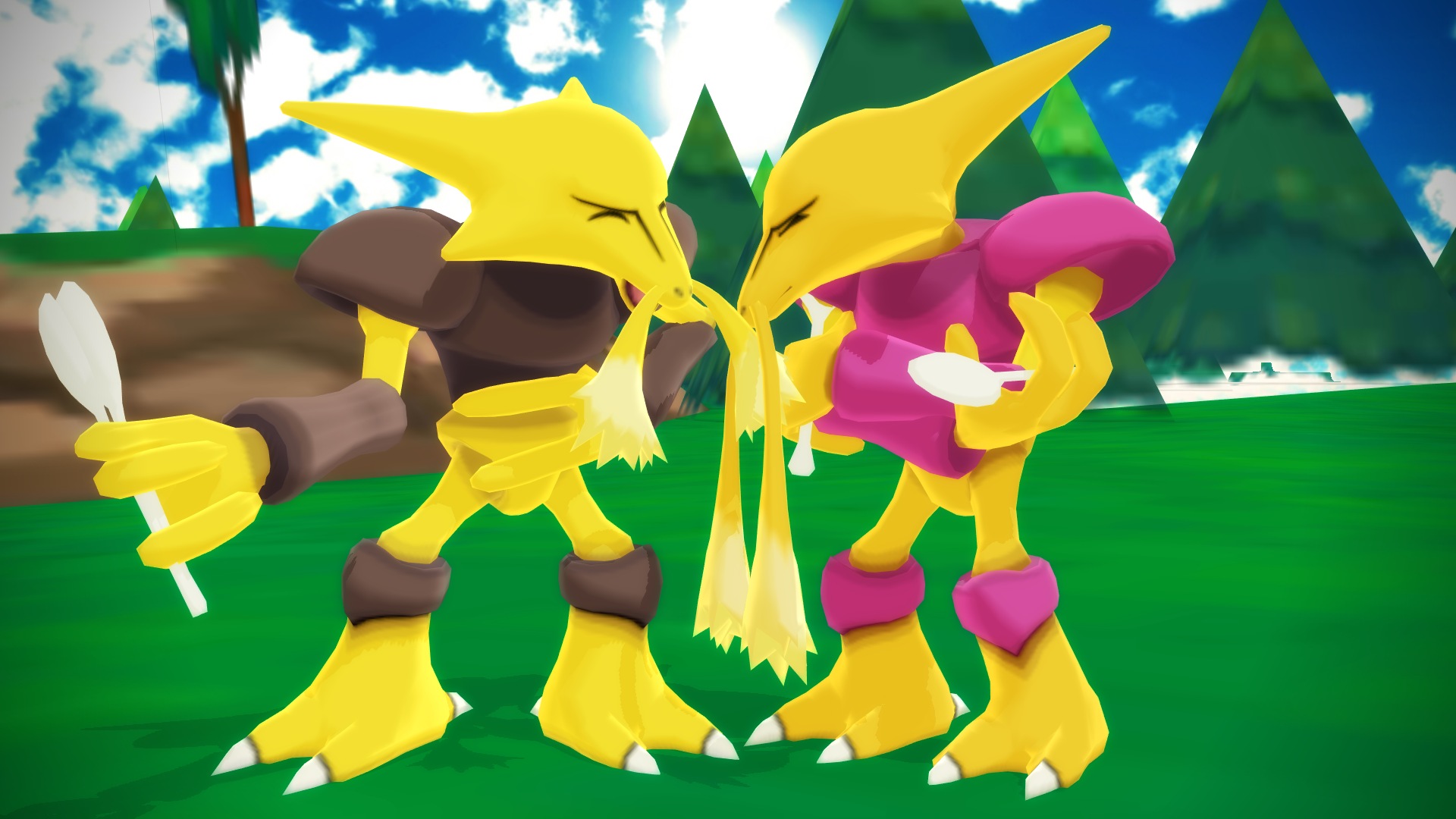 MMD PK Alakazam DL by CelestCSilvari on DeviantArt