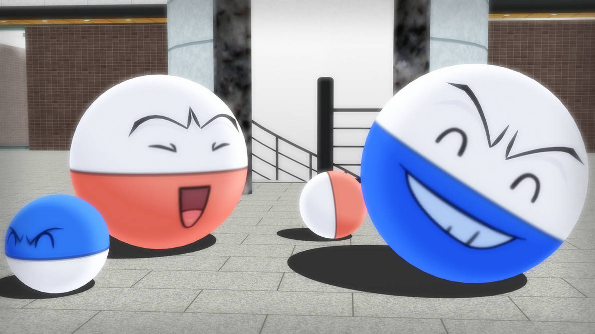 MMD PK Voltorb and Electrode DL by CelestCSilvari on DeviantArt