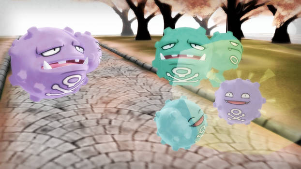 MMD PK Koffing and Weezing DL