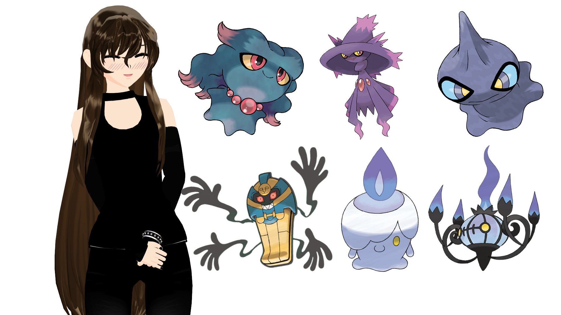 Pokemon SMD Model Pack 6 Ghost types by CelestCSilvari on DeviantArt