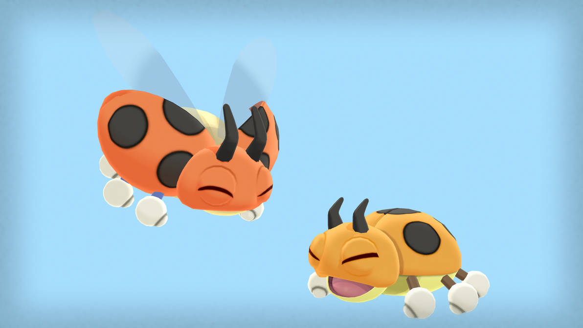 MMD PK Ledyba DL by CelestCSilvari on DeviantArt