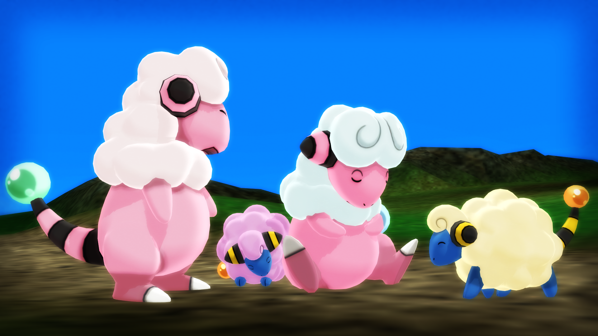 MMD PK Mareep and Flaaffy DL by CelestCSilvari on DeviantArt