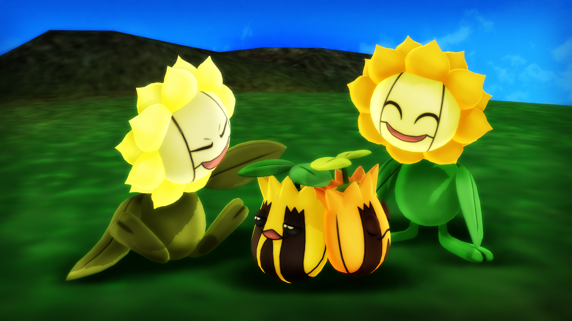 MMD PK Sunkern Line DL by CelestCSilvari on DeviantArt