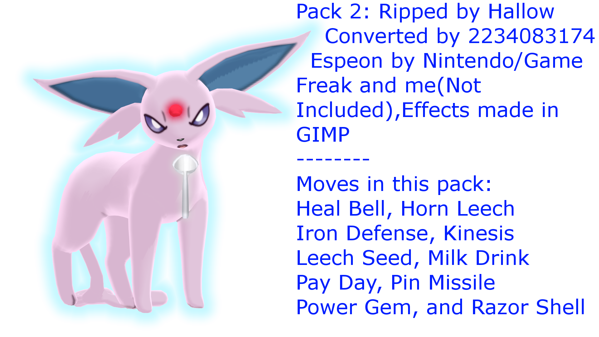 MMD Pokemon Moves Pack 2 DL