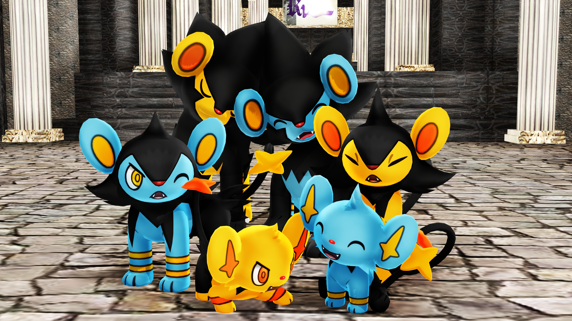 Shinx Pmd MMD PK Shinx Line DL by CelestCSilvari on DeviantArt