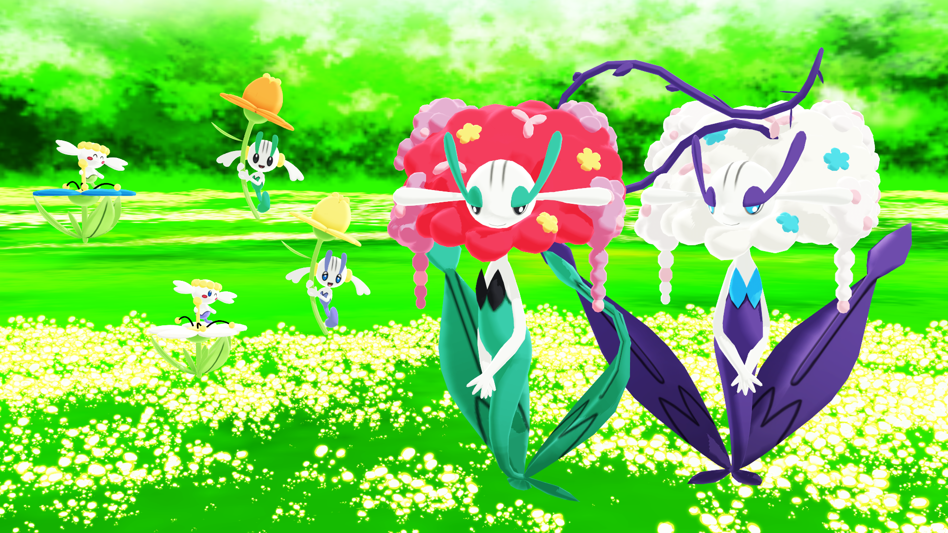 MMD PK Flabebe Line DL by CelestCSilvari on DeviantArt
