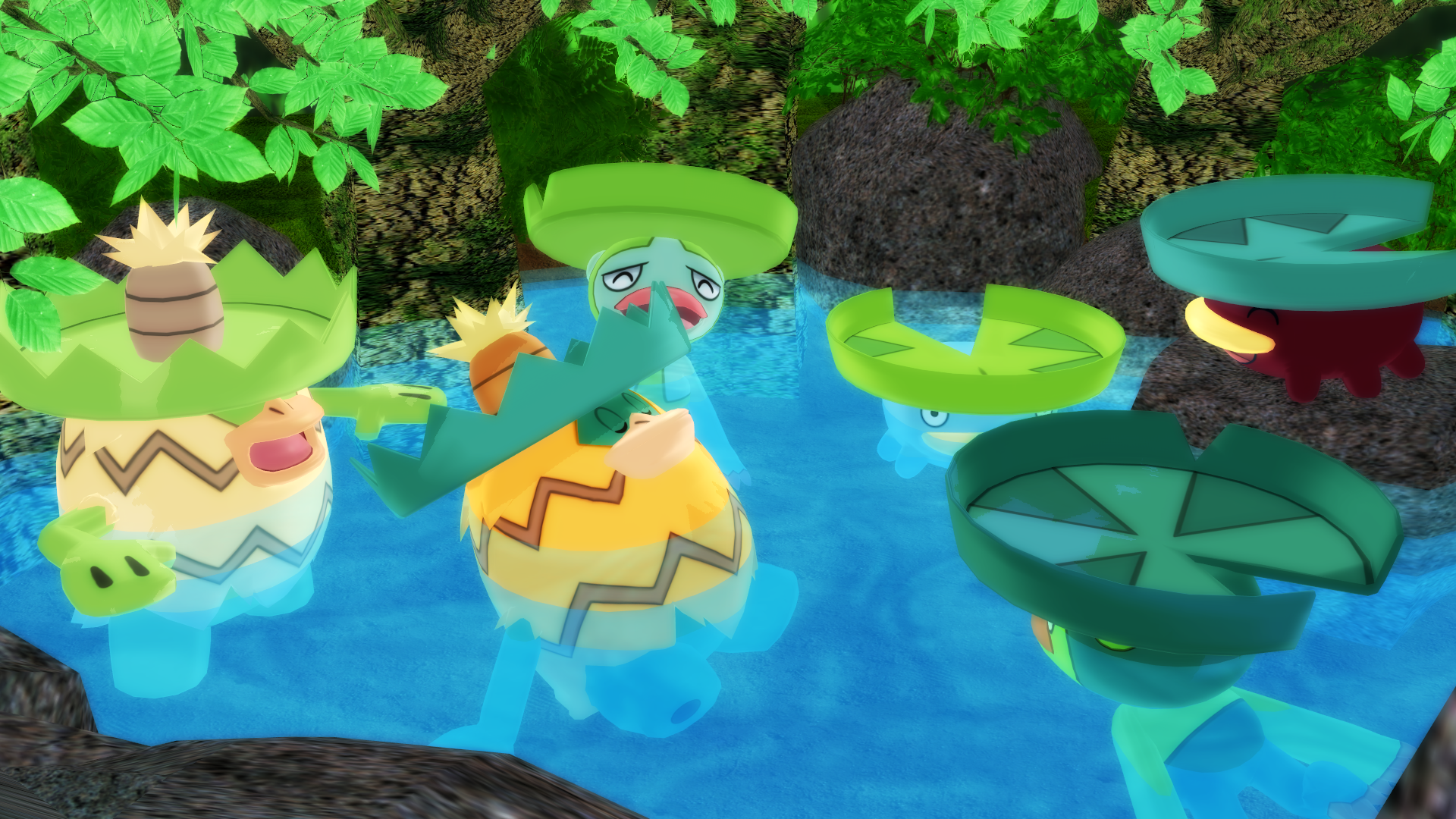 MMD PK Lotad Line DL by CelestCSilvari on DeviantArt