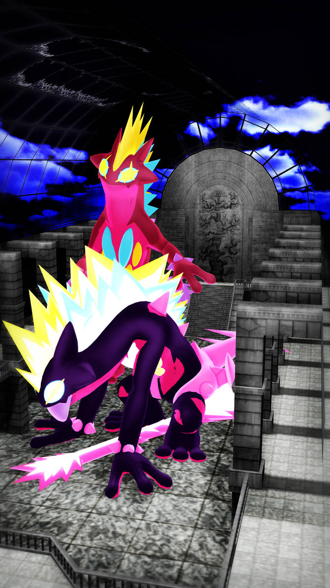 MMD PK G-Max Toxtricity DL by CelestCSilvari on DeviantArt