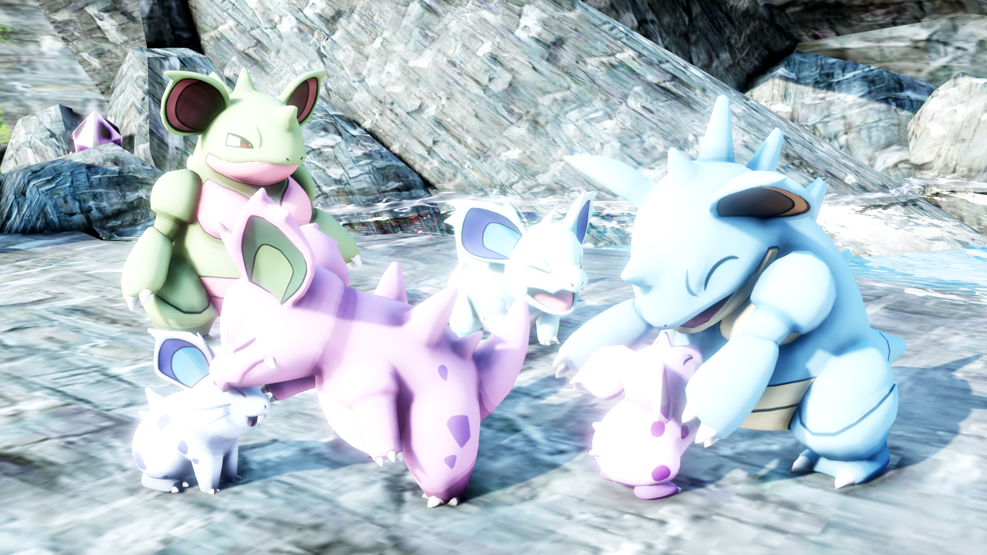 MMD PK Nidoran Female Line Update DL by CelestCSilvari on DeviantArt