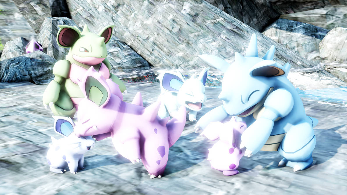 MMD PK Nidoran Female Line Update DL by CelestCSilvari on DeviantArt
