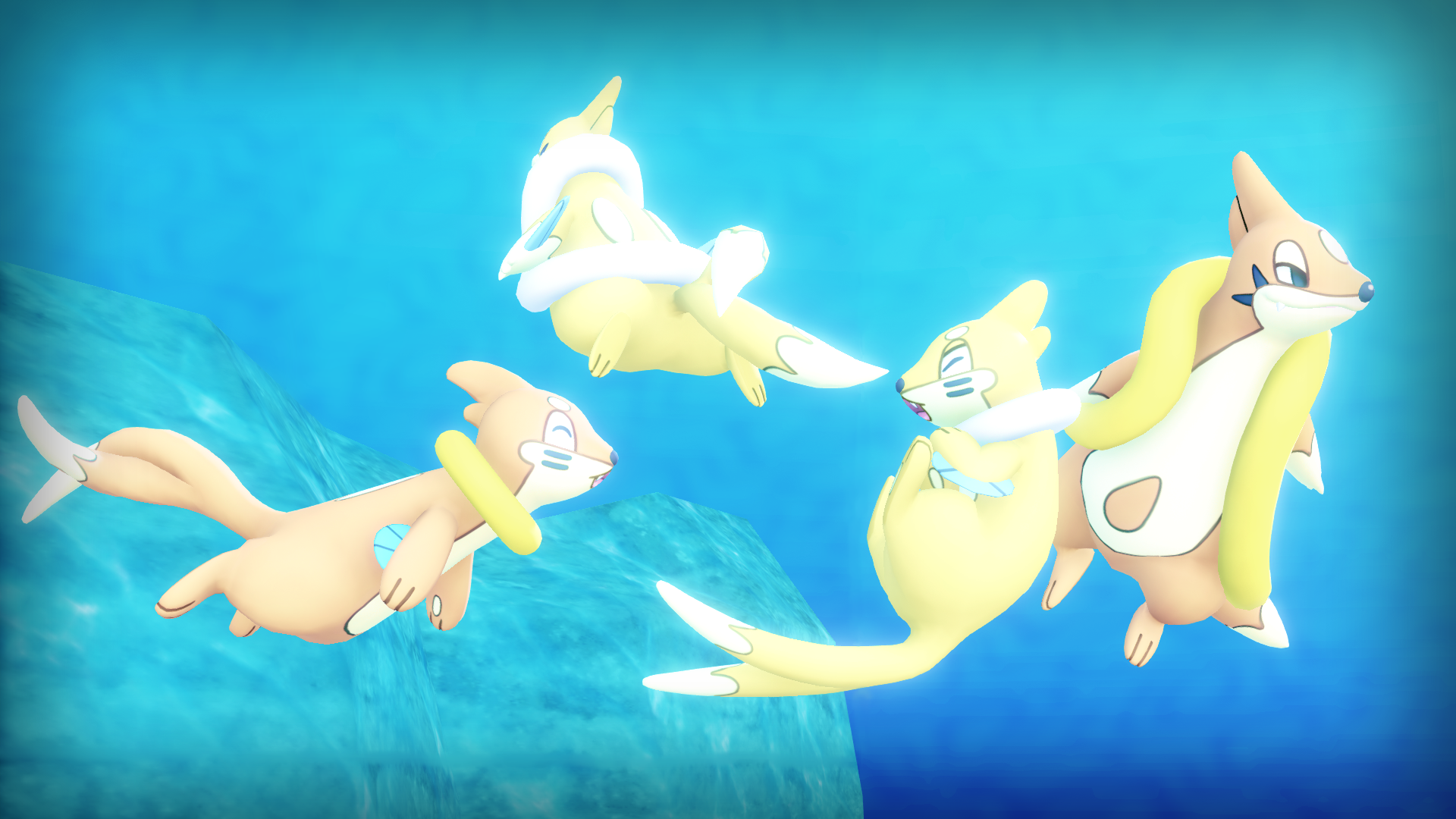 MMD PK Buizel and Floatzel DL by CelestCSilvari on DeviantArt