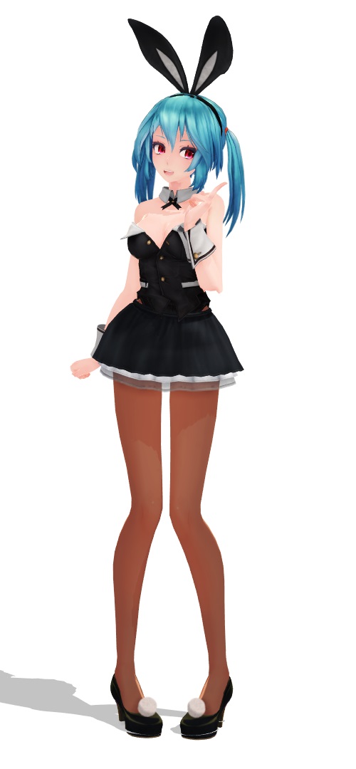 MMD WIP - Tda Bunny Miku by CamounePower on DeviantArt