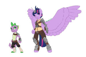 Rebellion AU- Twilight and Spike