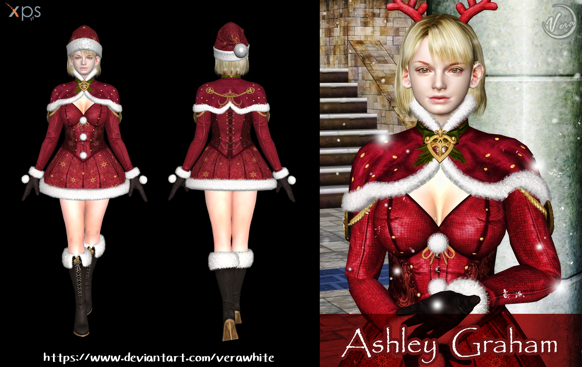 Resident Evil4--Ashley Christmas costume by Vera-White on DeviantArt