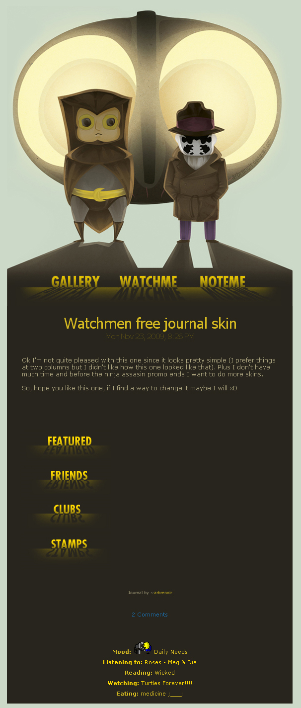 Watchmen  journal skin