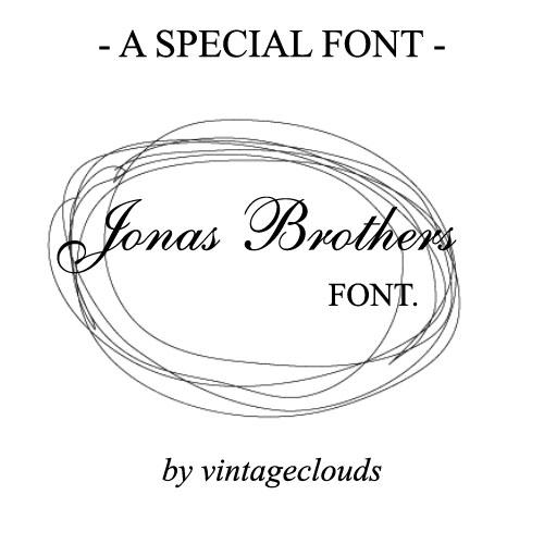 The Jonas Brothers Font. by vintageclouds on DeviantArt