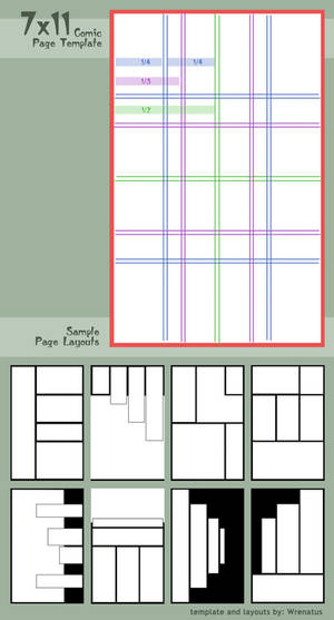 7x11 Comic Page Template
