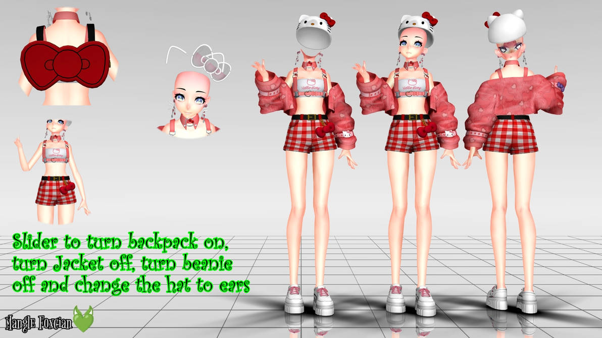 TDA MMD Kitty OutfitBase DL by Mangle-Foxcian on DeviantArt