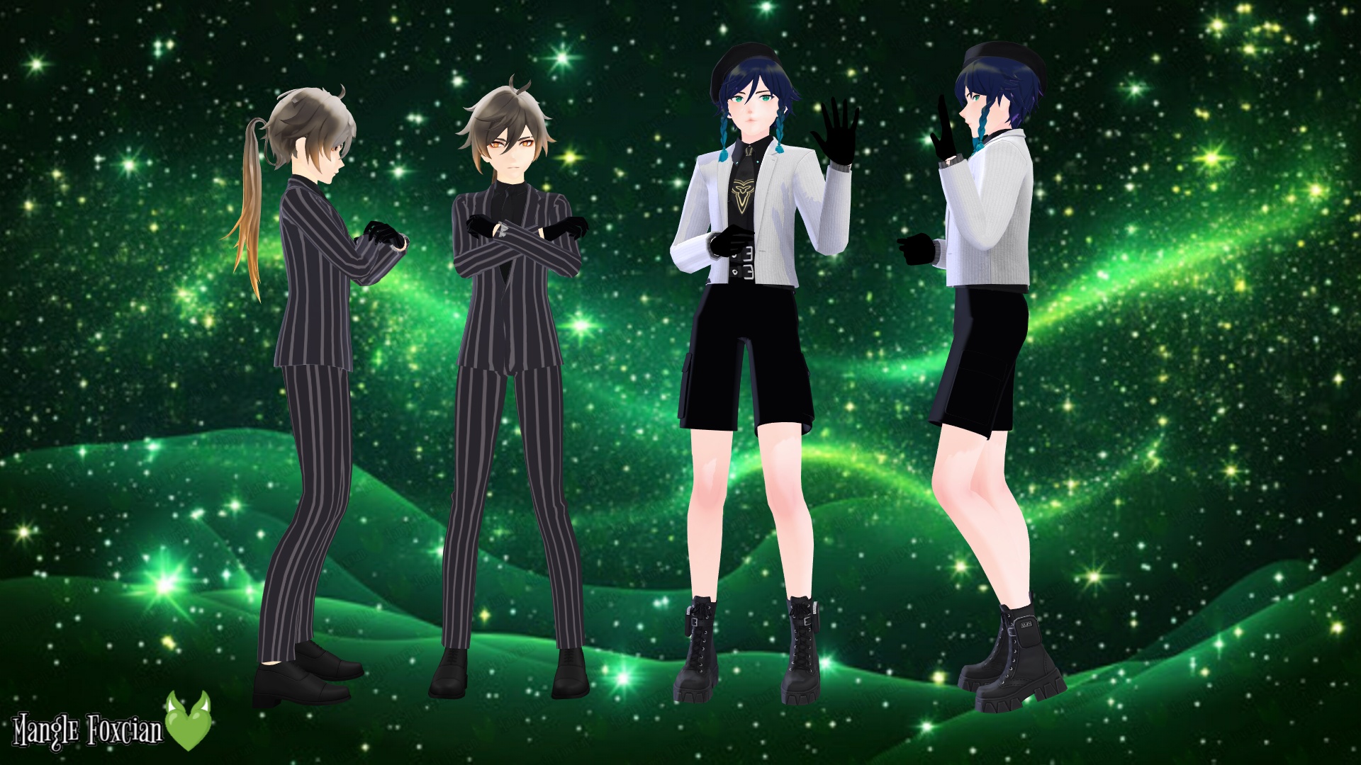 TDA MMD Mafia Venti and Zhongli Private DL ONLY by Mangle-Foxcian on ...