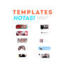 TEMPLATES FOR NOTES 10PACK by Porcelain