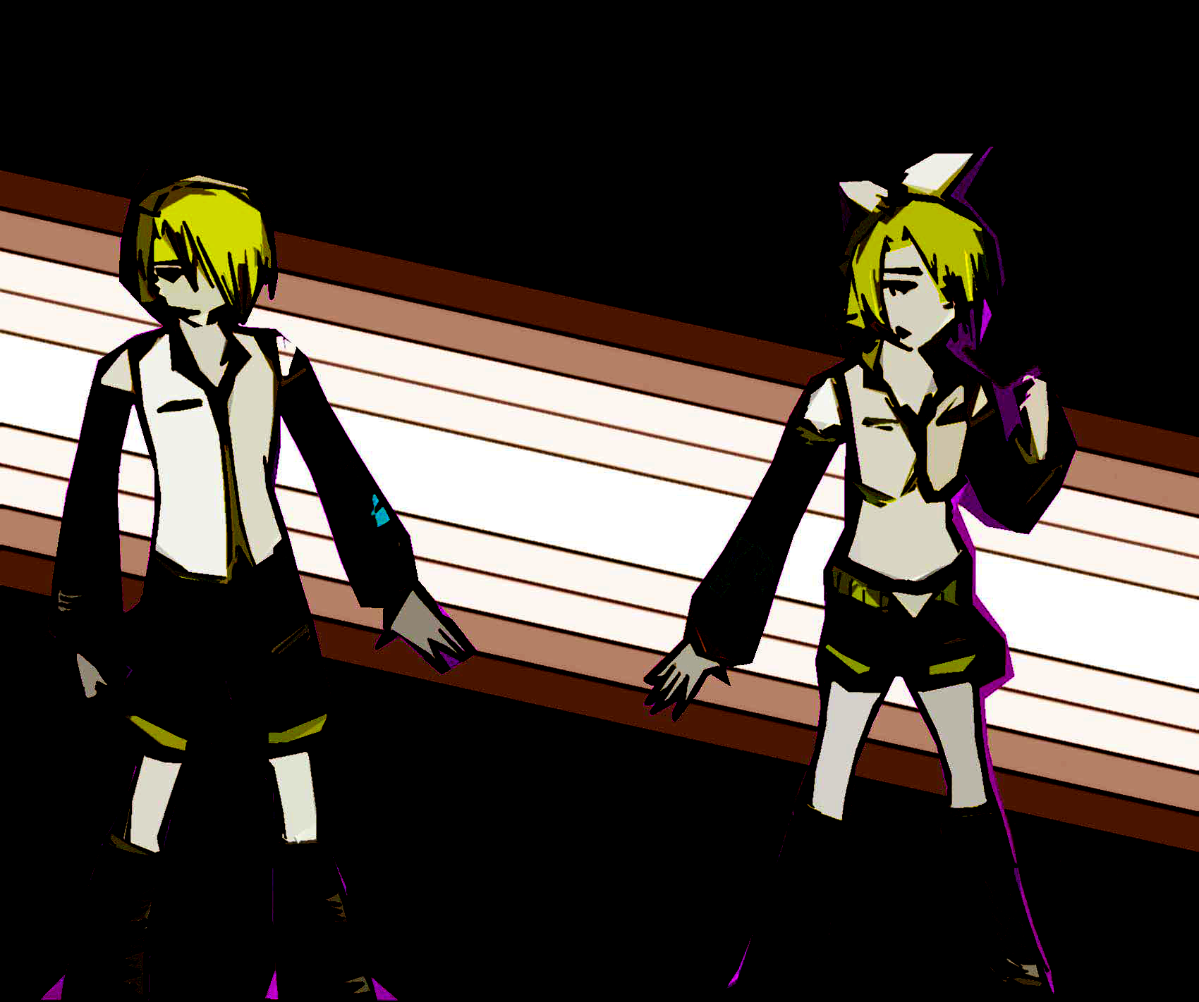 Kagamine Twins Version 2 by samisenpai on DeviantArt