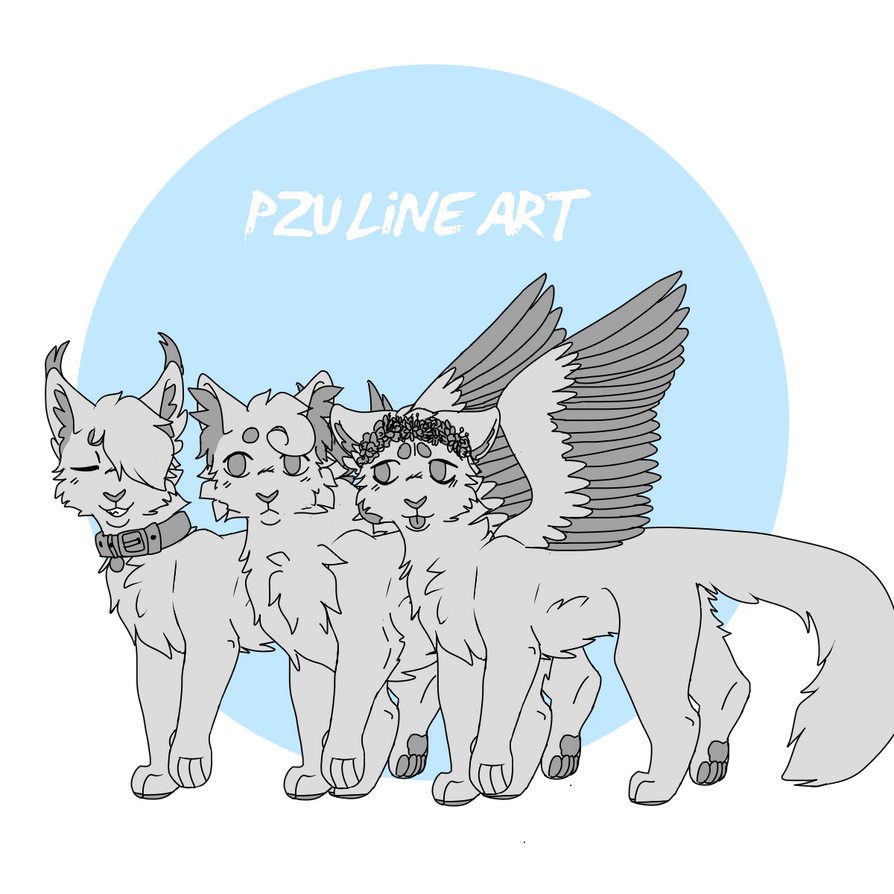 P2U cat lineart by Winterfrost-Adopts on DeviantArt