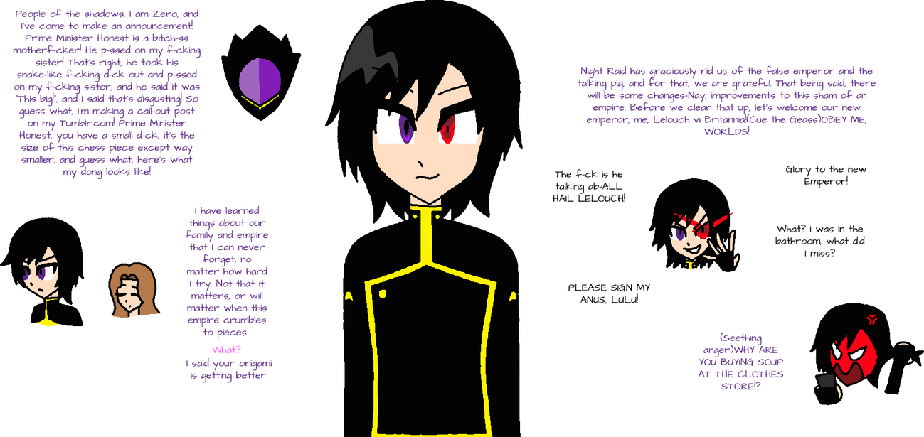Emperor of the Black Night, Lelouch vi Britannia by HypnoScream