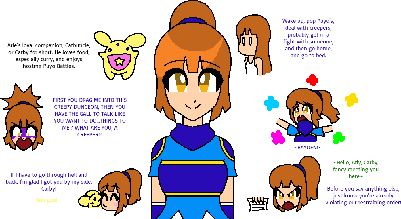 Puyo Popping Adventurer, Arle Nadja by Hypno-Scream on DeviantArt