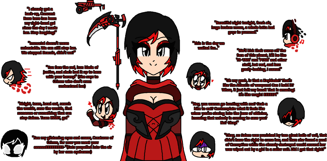 Chasing a Dead Fantasy, Ruby Rose by Hypno-Scream on DeviantArt