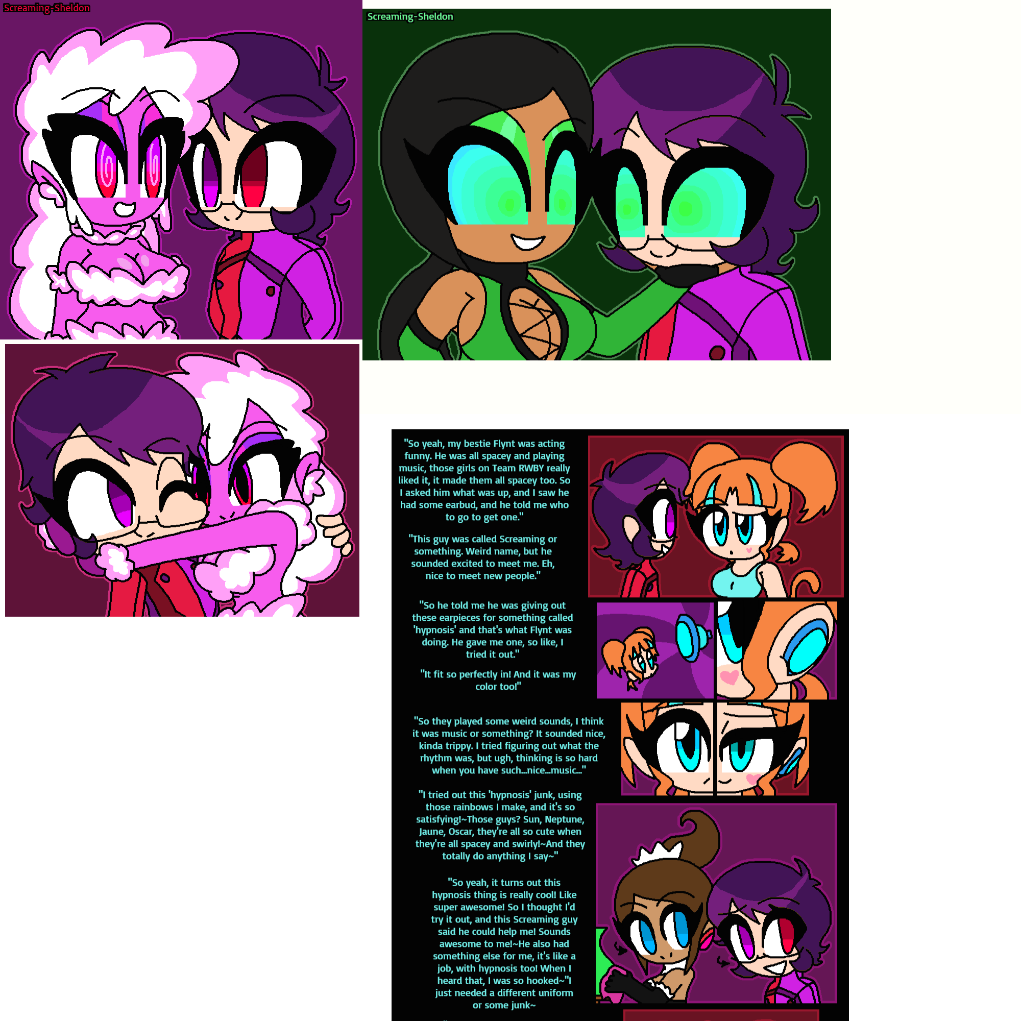 Minicomic page 4 (aka Blue and Purple screaming) by APAH720 on DeviantArt