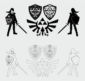 Zelda Link Vector Art (pdf download free), de PechiCZE