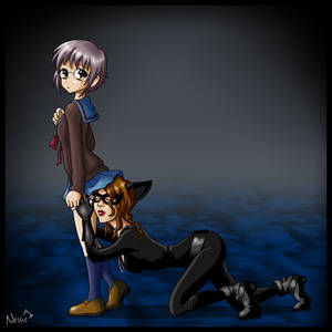 Yuki Nagato and Catwoman