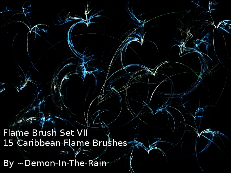 Flame-Glow Gimp Brushes-Set VII