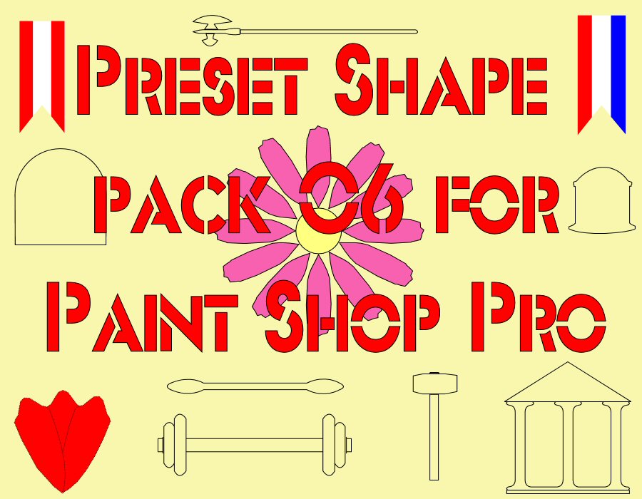 Paint Shop Pro preset shape pack 06 by WildCardCR on DeviantArt
