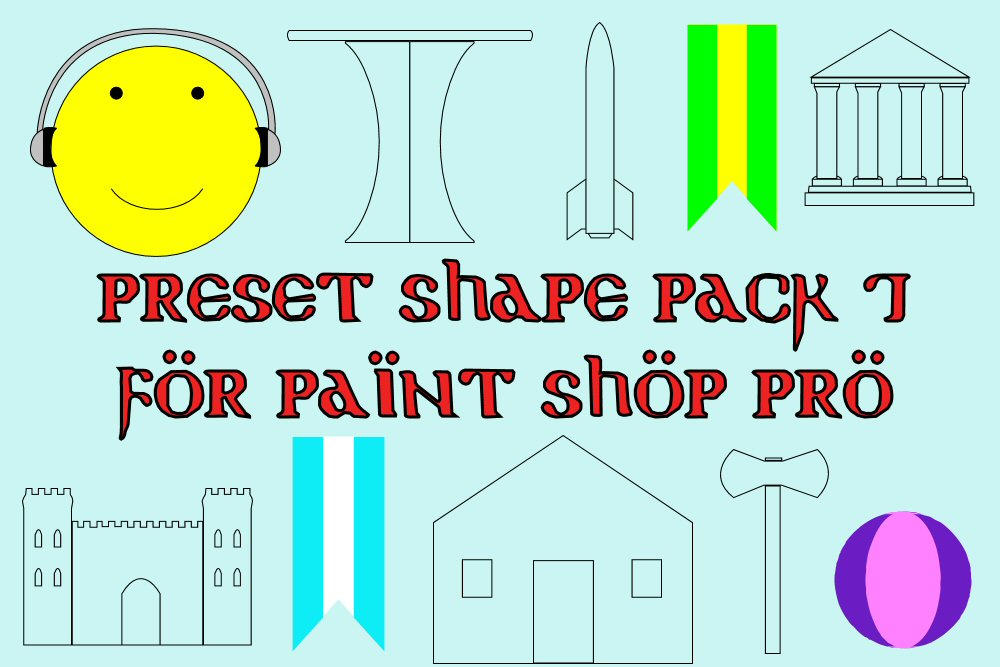 Paint Shop Pro preset shape pack 07 by WildCardCR on DeviantArt