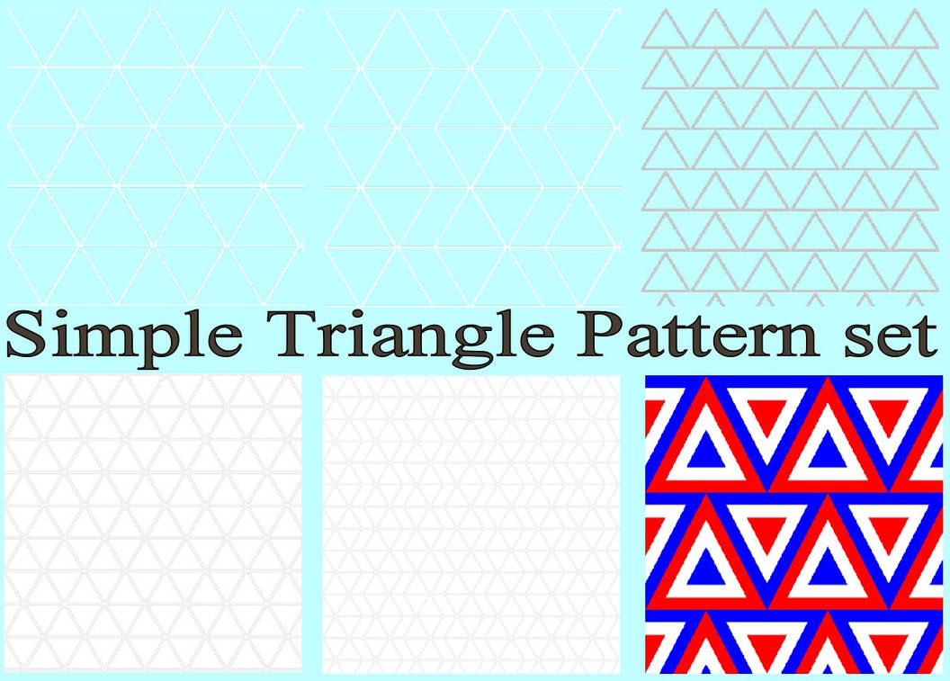 Simple Triangle pattern set by Wild-Card-CR on DeviantArt