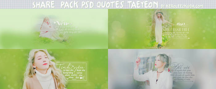 (STOP Share) pack quotes #2 Kim Taeyeon [MV I]