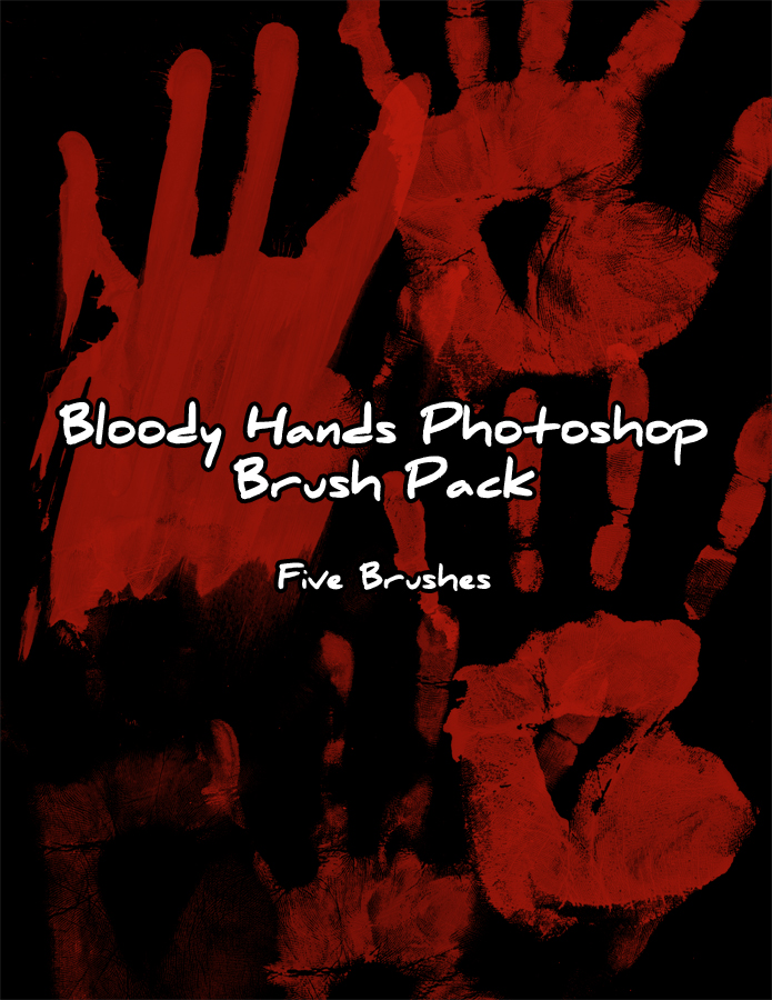 Bloody Hand Prints Brush Pack