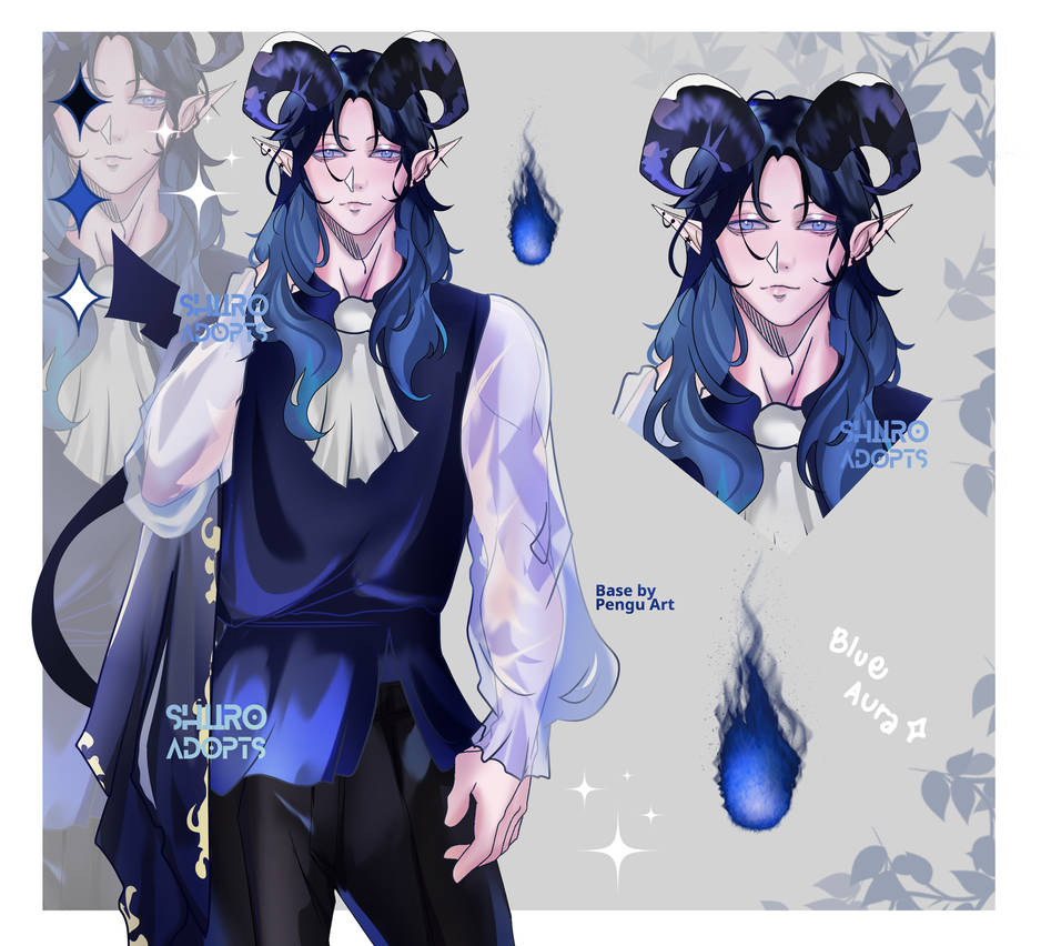 OPEN BLUE AURA ADOPTABLE by ZHiyori on DeviantArt