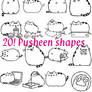 Pusheen shapes set 1